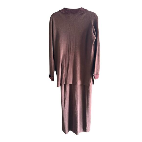 NWT Valerie Stevens 100% Merion Wool Button Front Dress & Shirt Suit Size M - Picture 7 of 8